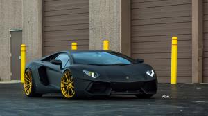 Lamborghini Aventador LP700-4 Satin Matte Black on ADV.1 Wheels (ADV5.2 M.V2 SL) 2017 года